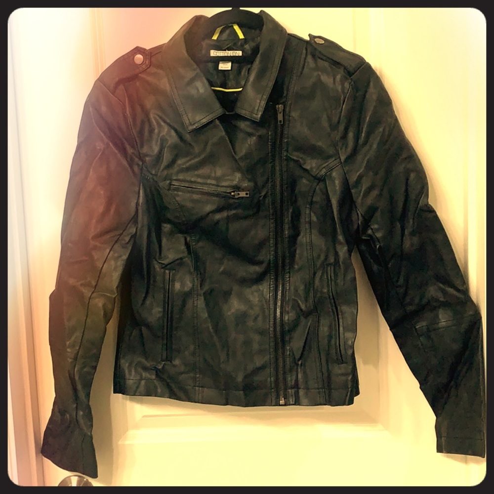 Faux leather jacket